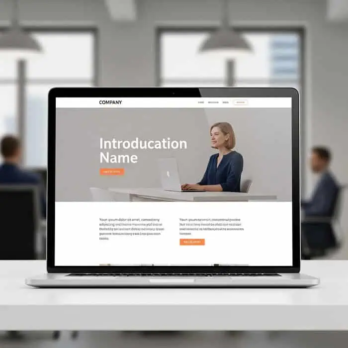 egyszerű bemutatkozó weboldal