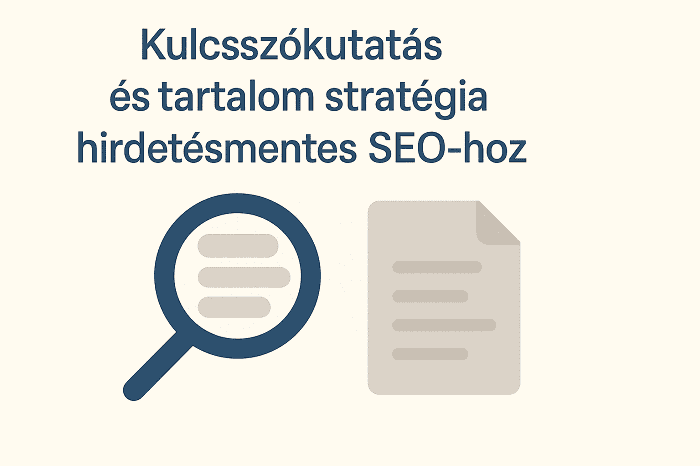 Kulcsszókutatás és tartalom stratégia hirdetésmentes SEO-hoz