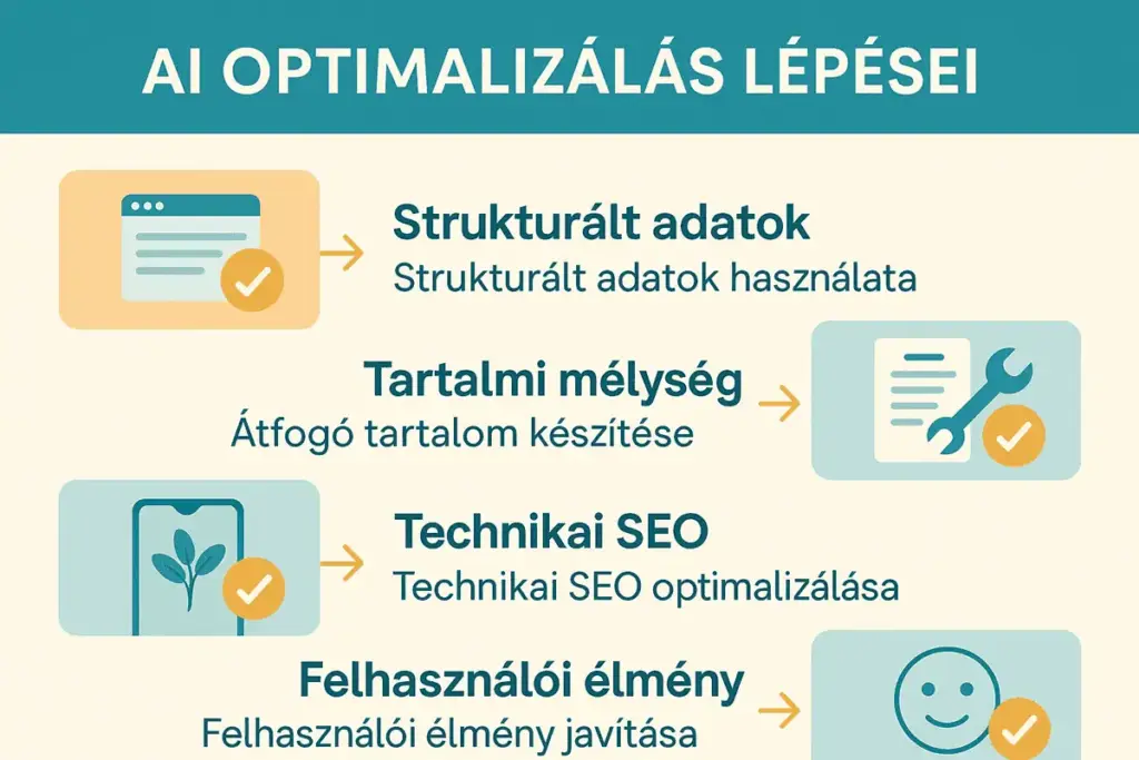 AI keresés optimalizálási checklist - gyakorlati lépések weboldalaknak