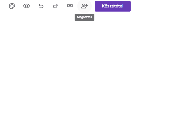 Megosztás és válaszok gyűjtése