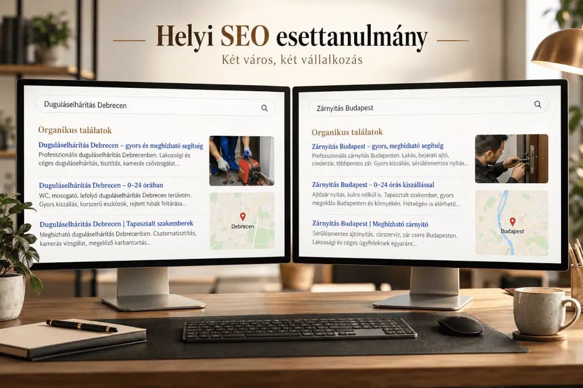 SEO esettanulmány: hatékony helyi SEO Google Ads nélkül