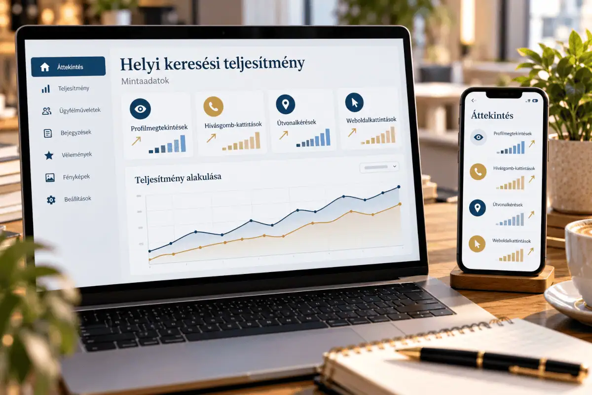Helyi SEO eredményességének mérése Google Cégprofil teljesítményadatokkal