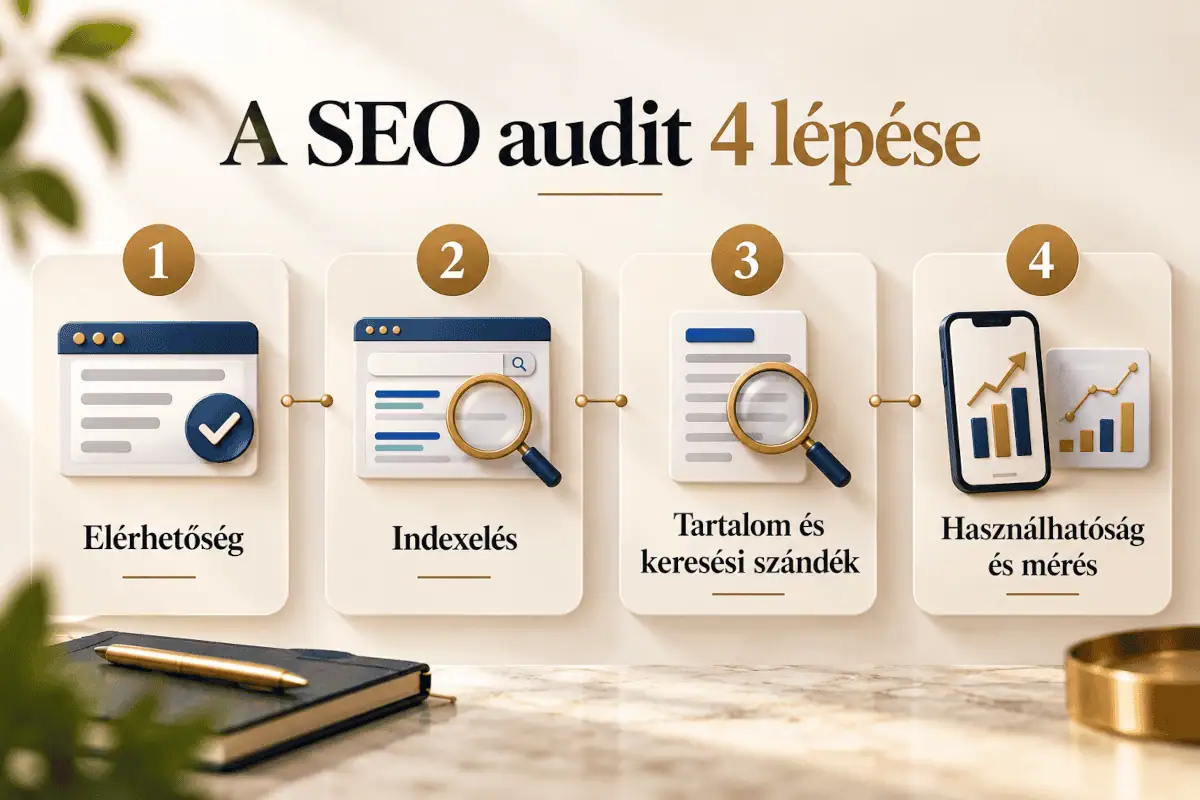 A SEO audit négy fő lépése